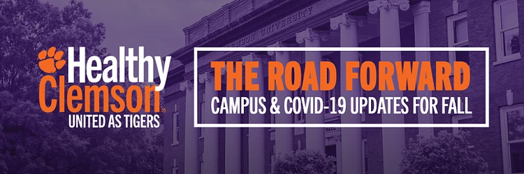 Healthy Clemson graphic related to Fall 2020 semester planning