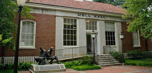 Outside of Mell Hall