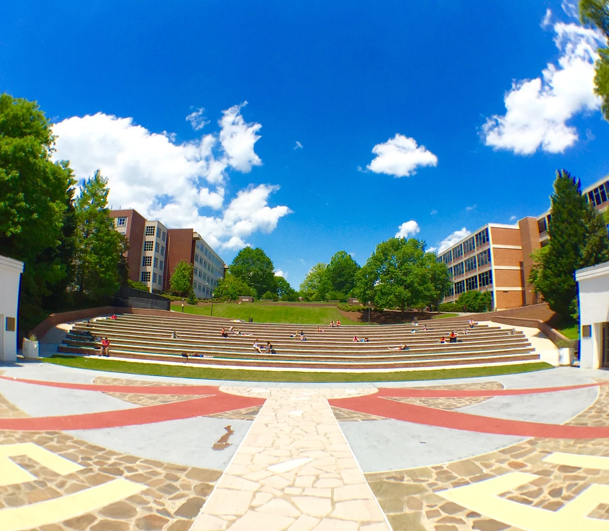 View of North Green from the Outdoor Amphitheater 